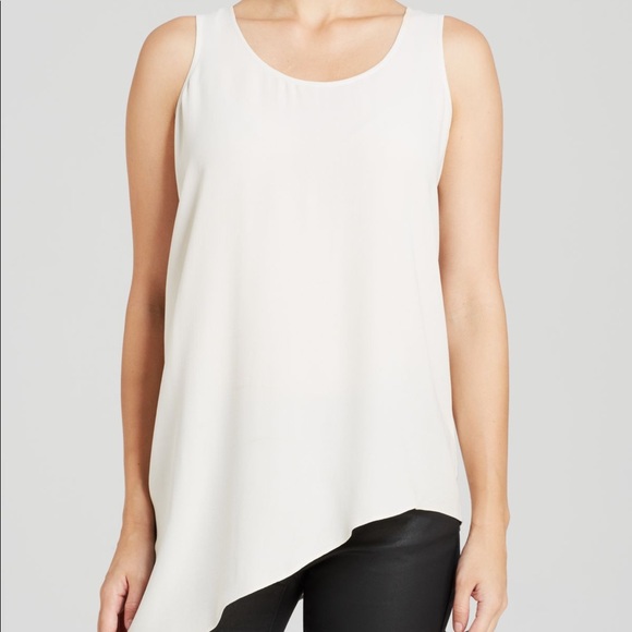Eileen Fisher Tops - Eileen Fisher 100% Silk Asymmetrical Tunic Sz S